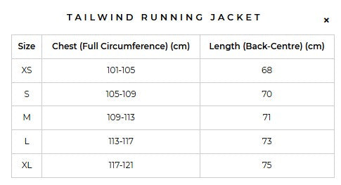 Tailwind Running Jacket